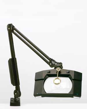 Diopter E-Z Swivel, Allows Unlimited Angles of Use Internal Springs White or Carbon Black for ESD Reduction Full Spectrum