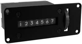 Figures: Speed: Voltage: 7 figure Panel or base mount Rigid support for accurate alignment Large easy to read numerals 7 figures, white on black, 0.