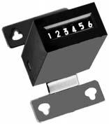 include warranty verification, electronic game counting, coin box tallies, or wherever small size, highly visible numerals, and solid construction are critical.