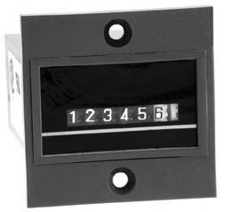 Model 77 Electromechanical Hour Meter The Model 77 is a compact, non-reset, 6 figure, 99999.9, electromechanical hour meter.