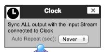 NMU Clock: Allows you to synchronize ALL Pixel Link output only when the connected Input Stream is received.