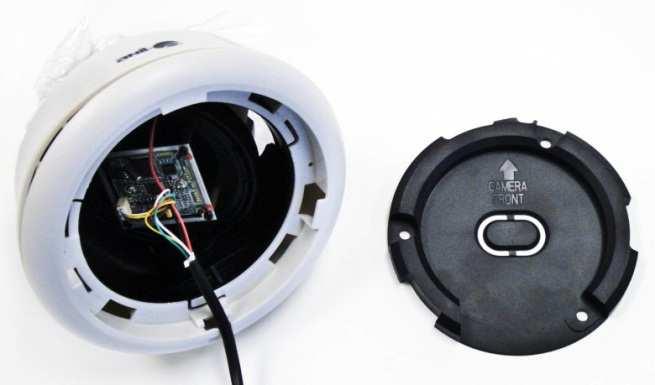 Product Diagrams Plastic Housing Infrared LEDs Lens Plastic Dome Installation Mounting This is an indoor camera. It is not suitable for exposure to particles or liquids. 1.