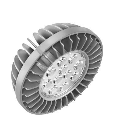 Round directional LED Modules COINlight AR111 CTxB 2nd gen Constant current LED module as alternative to AR111 halogen lamps 50W to 100W.