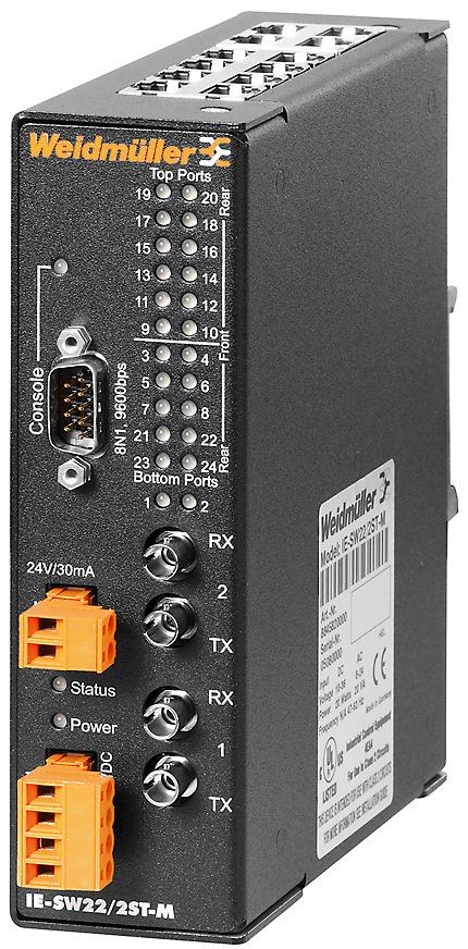 Selecting the Industrial Ethernet Equipments Managed Switch Features Available in 8, 16 & 24ports (2 Optional Fibre Ports) MTBF more than 60 years Operating temperature -40 C to 75 C Quality of