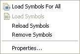 Symbols When loading or
