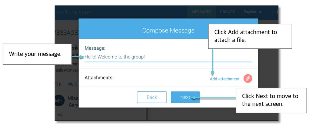 Select your Message Settings: If you re ready to send your message, select your Message Settings: Everyone in the
