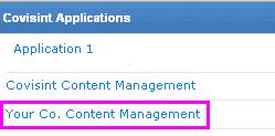 Overview Accessing the Portal Content Management System After logging in to your Portal, click the Content Management Link in the menu options,