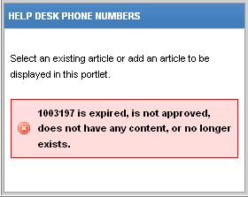 Content Publisher User Guide Permission Error Types ERROR ISSUE HOW TO RESOLVE Portlet permissions allow the user to view the portlet.