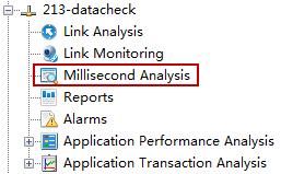 For example, the network link "training" enables millisecond statistics: Then the network link "training" is provided with Millisecond