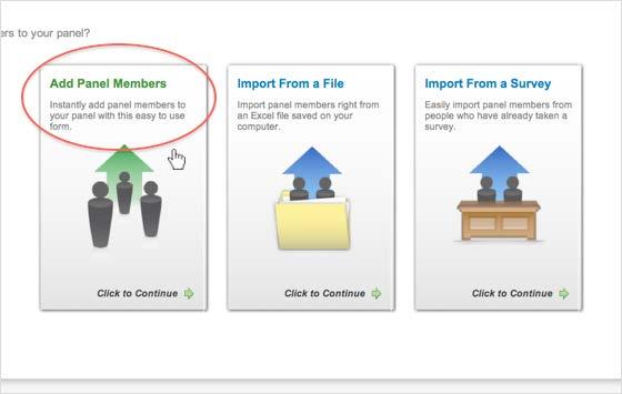 Manually add members to a Panel 1.