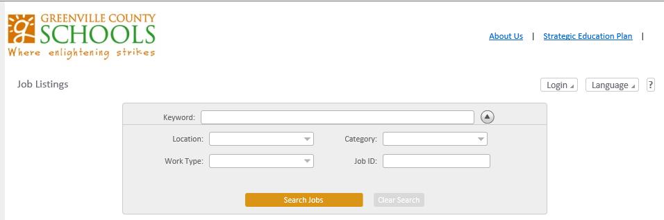 II. Candidate Space Select the Login box as shown below.