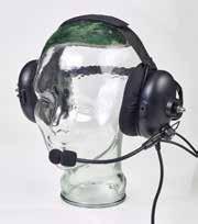 Designed for use with a helmet or hat Discreet c-style headband for comfortable, stable fit In-line PTT Flexible, noise-cancelling boom microphone with replaceable windscreen Improved ear seal design