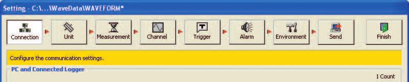 USB connection ensures easy setup Configure HiLOGGER settings from the Logger Utility.