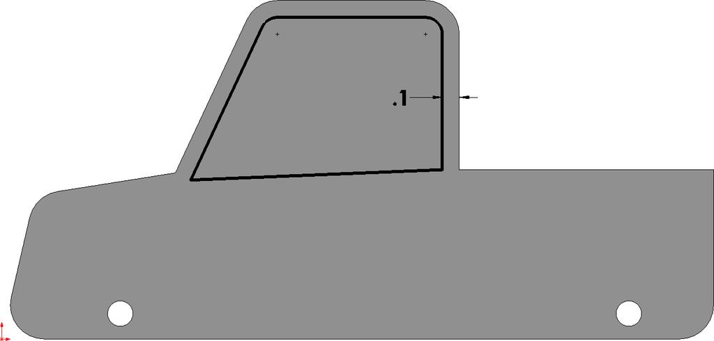 20 Fig. 19 Distance.1 check Reverse click the 5 edges around Truck cab, Fig. 21. The yellow offset should be inside the cab, Fig. 21. If it is not, uncheck Reverse. Step 6.