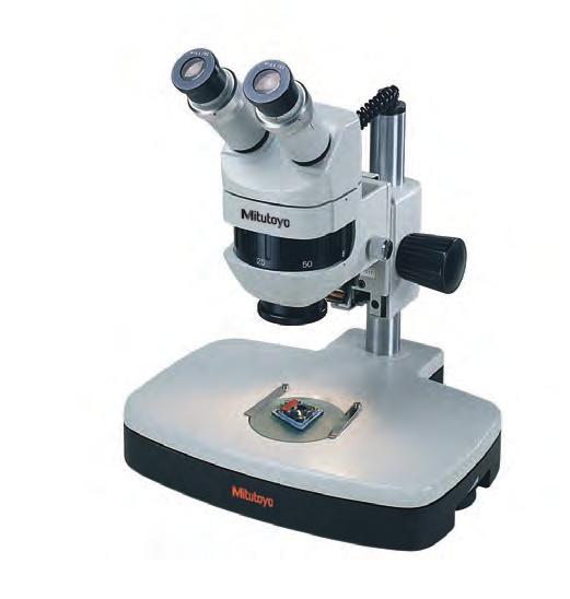 377-990A, is a high-accuracy four-step magnification stereo microscope.