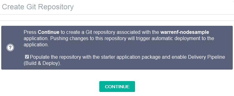 continue with this exercise. 5. Create a Git Repository for the starter application source code.