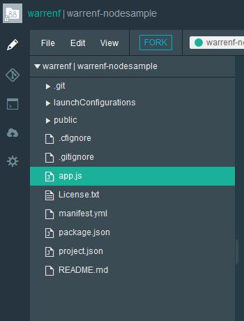 V10.1 Student Exercises EXempty Part 4: Import the sample application In the second exercise, you set up a sample IBM Bluemix application for IBM SDK for Node.