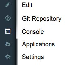 Click Edit Code under the IBM Bluemix DevOps service site navigation bar. b. Confirm that a set of files and directories appear in the project. 2.