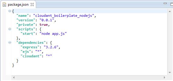 Student Exercises c. You see that the application runs a script with the command node app.js. d. e. f.