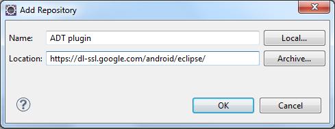 Install the Eclipse ADT plug-in. From the Eclipse menu, cl
