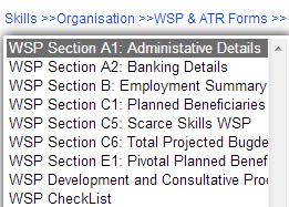 9. HOW TO COMPLETE ANNEXURE 2 (WSP & PIVOTAL PLAN) The WSP section comprises of 9 forms for 50 or more employees.