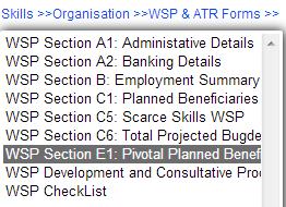 1 Click on WSP Section C6 from 2 Click on the Edit button 3 Specify the budget amount