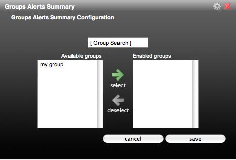 Click on a group name to view the group page. This portlet does not present any groups until you add them to it. Configure the Group Alerts Portlet 1. 2.