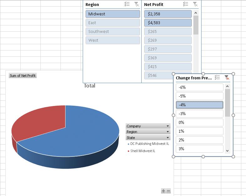 To analyze your data even further, don t forget the Slicers. Go to Analyze tab and choose Insert Slicer.