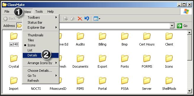 When the Windows File Explorer box opens, it will be defaulted to the M:\classmate folder.