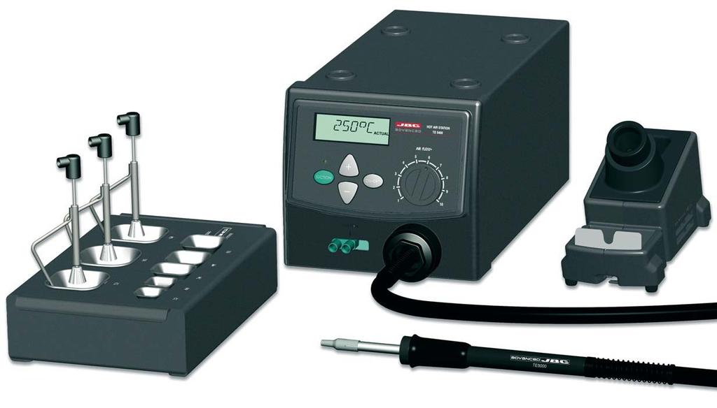 PRECISION HOT-AIR STATION TE 5400 230V Ref.: 5400200 The TE 5400 station is ideal for desoldering and soldering small and medium sized SMD s by hot-air.