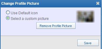 the Use Default Icon radio button may be selected to use a generic picture.