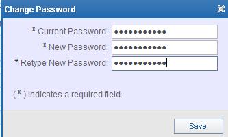 Click Save. Note: Passwords do not display as typed.