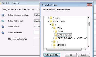LOG Sequence used 3 Select the Method folder from the ChemStation B.04.03 backup location.
