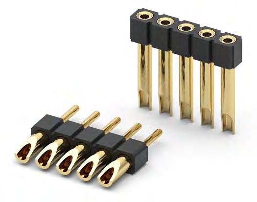4 Lastly, to bring power to the driver board Mill-Max has connectors with solder cup terminations.