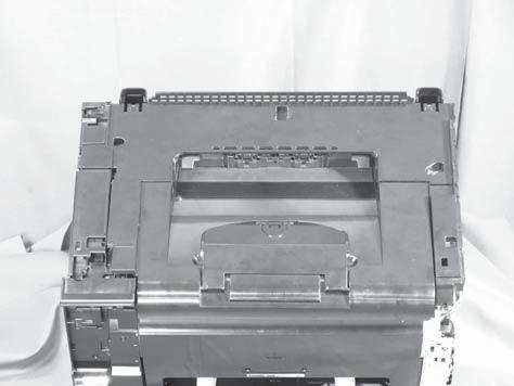 Top door, rear-top cover, and delivery cover Before proceeding, remove the following components: Right cover. See Right cover on page 6. Left cover. See Left cover on page 7. Document feeder.