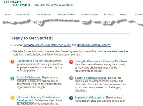 THE LHH THE LHH INTERVIEW Powered by Montage CENTER For New Users Using a webcam, you can record your