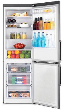 4 Star Rating Colour: PLATINUM SILVER Cash Price: 2,700 credit SAMSUNG RB-34 BOTTOM MOUNT FREEZER Elegance and performance in a single product: Experience a whole new level