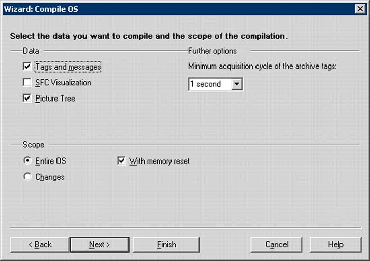 Configuration of a faceplate Procedure Table 5-1 Steps Step Action 1 Open the component view of the project "SIMATIC PC Station > WinCC Application > OS(1)". 2 Open the popup menu with a right click.