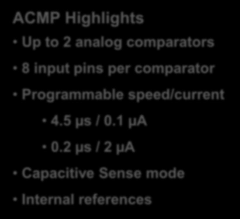 comparators 8 input pins