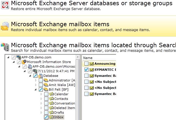 name for each Exchange user, and Exchange stores important configuration data in Active Directory database.