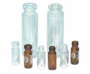 GENERAL CATALOGUE 007/08 Chromatography and accessories Ampoules Sample vials Materials The material used for sample containers is highly important in terms of reproducibility and detection