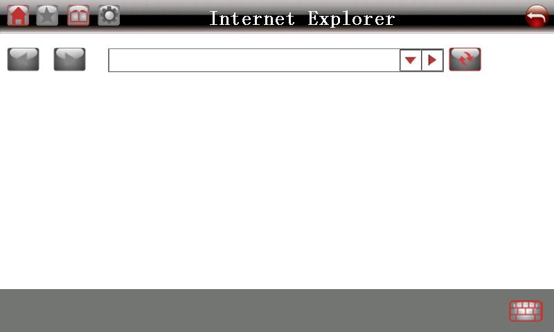Tap to connect the navigator to the network. After connection is established, the Internet Explorer interface will prompt as shown below. 8.