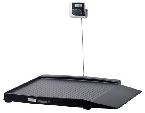 Wheelchair Scale with wide ramps H351-7, H351-8 (Class III); H350-7, H350-8 (Non-Class III) Healthweigh Wheelchair Scales are equipped with easy-to-access wide ramps.