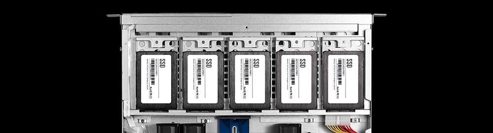 Enjoy Qtier and SSD cache in a 1U NAS 5 x 2.