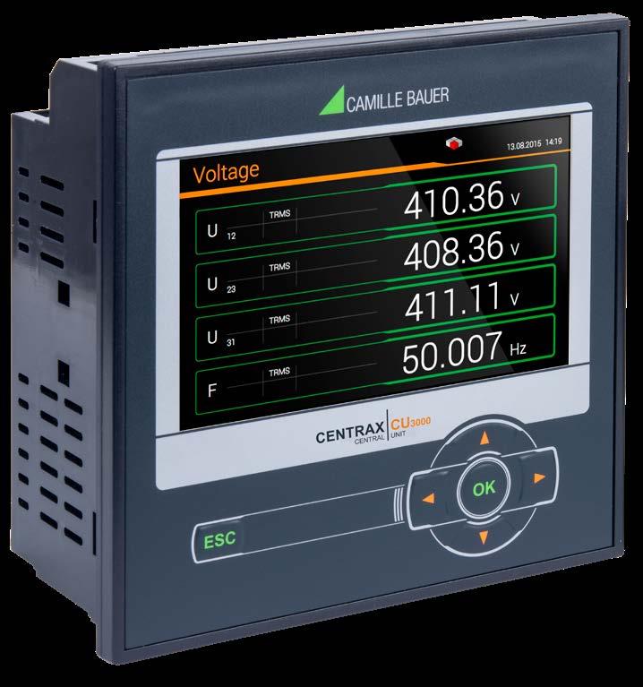 PAGE 2 Comprehensive instrument for measurement and control of power systems CENTRAX CU3000 / CU5000 combines the functionality of a highly accurate instrument for heavy current application with the