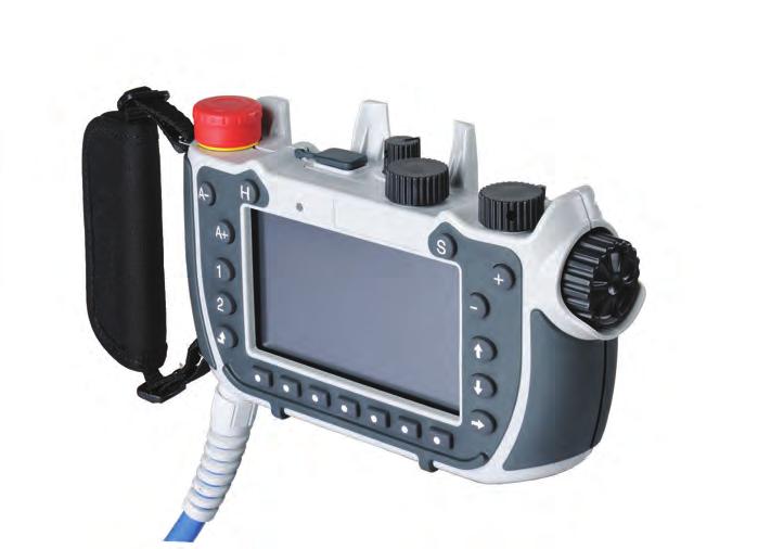 H3 Handheld Tech-Note Key features Handheld HMI device with Safety Functions Compact and Lightweight Ergonomic design Programming tool Drag&Drop High reliability from industrial grade components