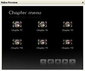 Chapters menu (for each Titleset) Settings menu (for each Titleset) Black Mirror (with Chapter text) look