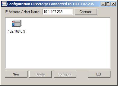Directory dialog box. In the Configuration Directory dialog box, click Exit.