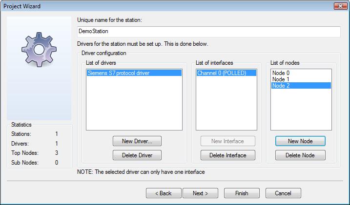 Page 11 of 24 a) Do the following: a) Start by clicking the New Driver button and select the relevant driver from the list.