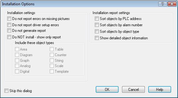 12) The Installation Options